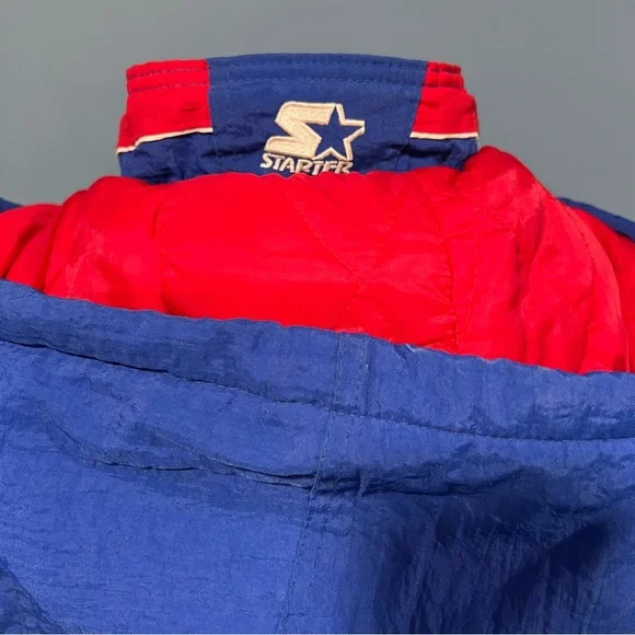 Vintage 90s NCAA Starter University of Kansas KU Jayhawks Full Zip Jacket Large - Picture 6 of 14